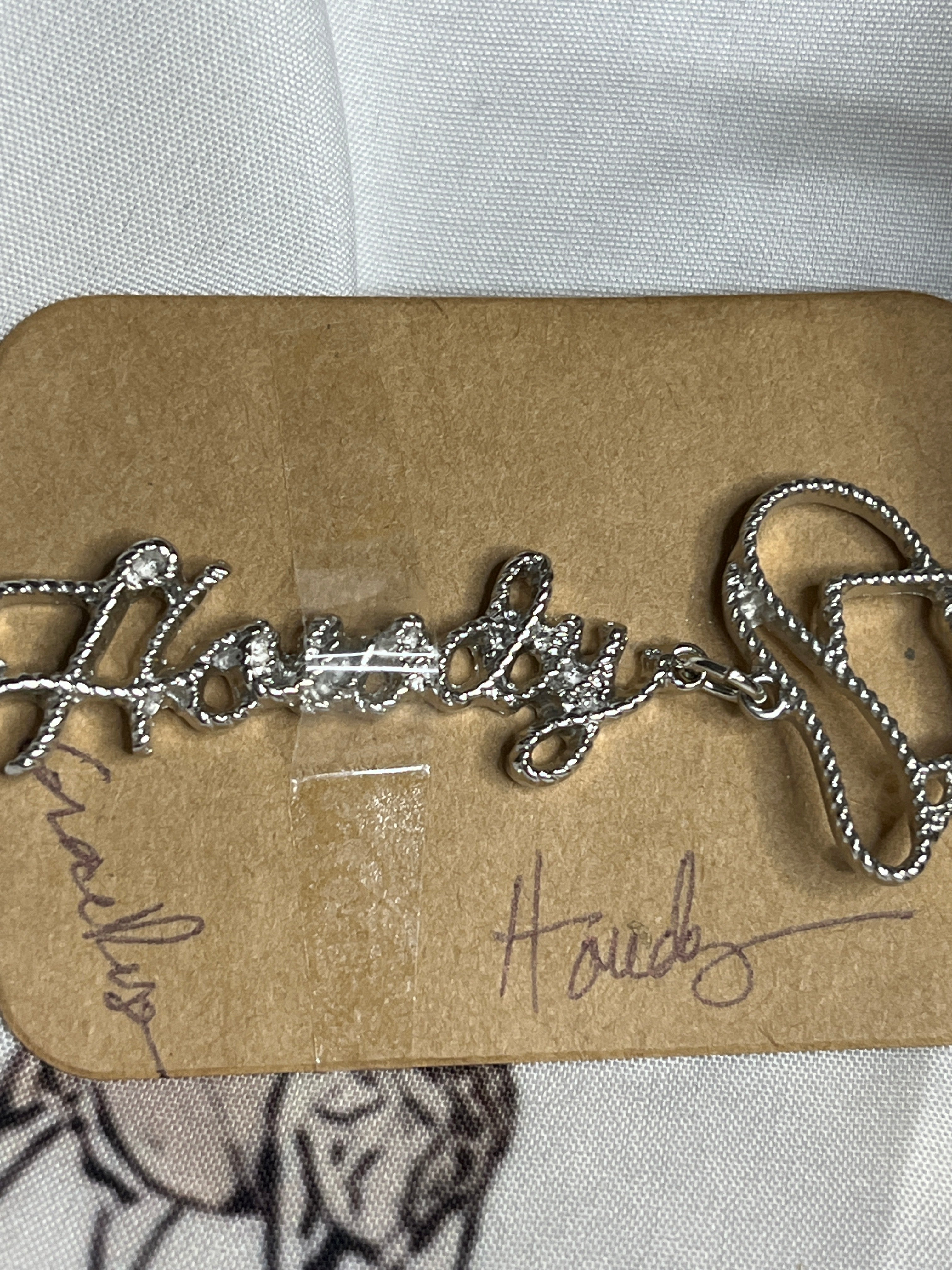 HOWDY Cowboy Hat Lasso Charm